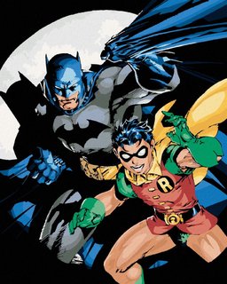 Maľovanie podľa čísel Batman a Robin-1