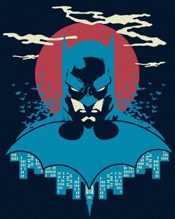 Maľovanie podľa čísel Batman v modrej a červenej-1