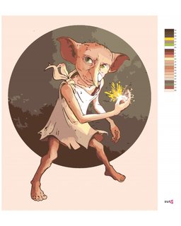 Maľovanie podľa čísel Dobby (Harry Potter)-3