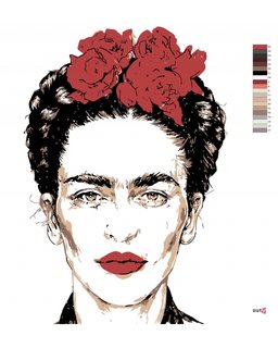 Maľovanie podľa čísel Frida Kahlo-3