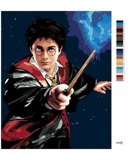 Maľovanie podľa čísel Harry Potter a prútik-3