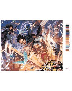 Maľovanie podľa čísel Harry Potter, Hermiona a Ron hľadajú kľúč-3