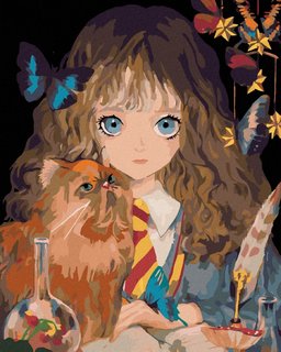 Maľovanie podľa čísel Hermiona a Krivolab (Harry Potter)-1