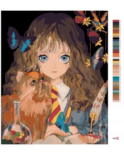 Maľovanie podľa čísel Hermiona a Krivolab (Harry Potter)-3