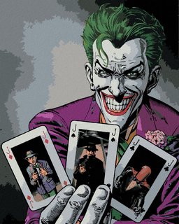 Maľovanie podľa čísel Joker a karty (Batman)-1