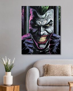Maľovanie podľa čísel Joker za mrežami (Batman)-2