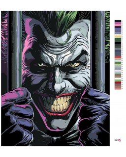 Maľovanie podľa čísel Joker za mrežami (Batman)-3