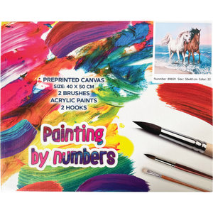 Maľovanie podľa čísel Kone 40x50 cm-3