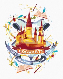 Maľovanie podľa čísel Maľované Bradavice (Harry Potter)-1
