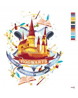 Maľovanie podľa čísel Maľované Bradavice (Harry Potter)-3