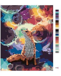 Maľovanie podľa čísel Malý princ líška-3