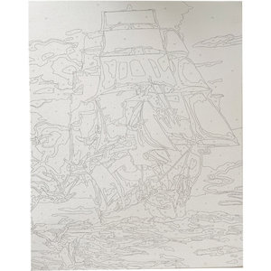 Maľovanie podľa čísel Plachetnica 40 x 50 cm-2