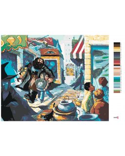 Maľovanie podľa čísel Priečna ulica (Harry Potter)-3