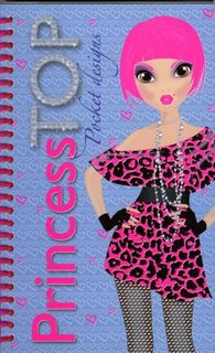 Omaľovánky Princess TOP Pocket designs (modrá)-1