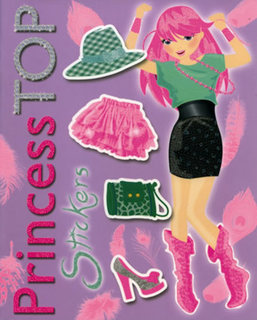 Omaľovánky Princess TOP Stickers-1