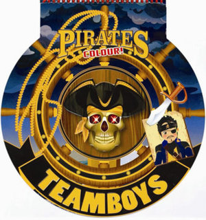 Omaľovánky TEAMBOYS Pirates Colour! - kormidlo-1