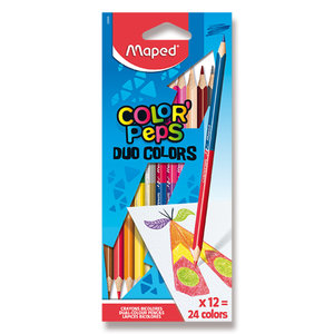 Pastelky Color'Peps Duo, 24 farieb-1