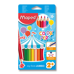 Pastelky Color'Peps Jumbo, 12 farieb-1