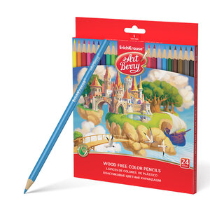 Plastové trojhranné pastelky, 24 farieb-1