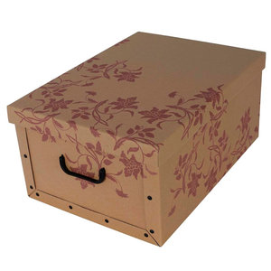 Úložný box Barokové kvety Amarant Eco maxi-1