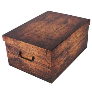 Úložný box Wood brown midi-1
