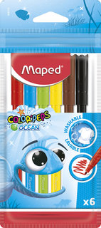 Fixy Color´Peps Ocean, 6 farieb-1