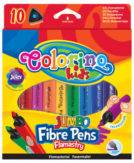 Fixy trojhranné Colorino JUMBO, 10 farieb-1