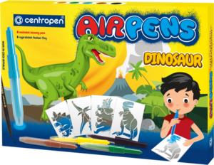 Fúkacie fixy Dinosaur, 6 farieb-1