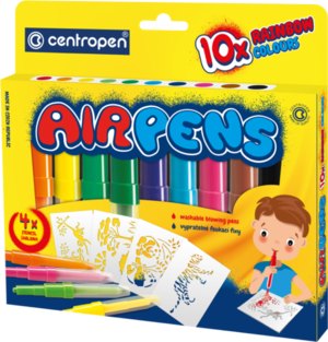 Fúkacie fixy Rainbow, 10 farieb-1