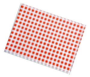 Obrus PVC červené káro-1