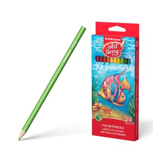 Pastelky ArtBerry® šesťhranné, 24 farieb-1