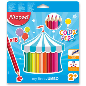 Pastelky Color´Peps Jumbo, 18 farieb-1