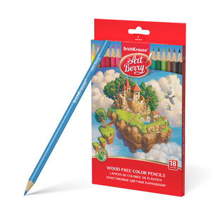 Plastové trojhranné pastelky, 18 farieb-1