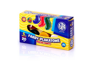 Temperové farby Astra, 6 x 20 ml-1