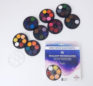 Vodové farby 174507/4 48 farieb, brilantné-2