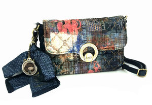 Crossbody kabelka La Vie Chic Couture, zamatová-1