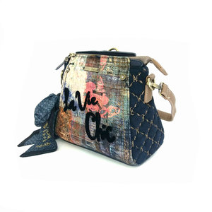 Kabelka La Vie Chic Couture, zamatová-5