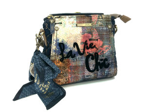 Kabelka La Vie Chic Couture, zamatová-1