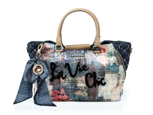 Zamatová kabelka La Vie Chic Couture-5