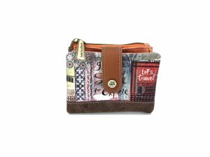 Malá peňaženka s dvoma zipsami Egypt-3