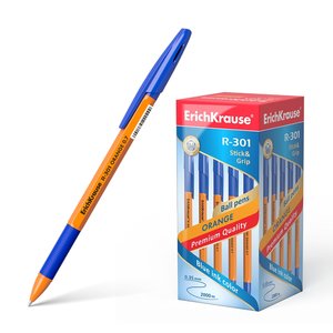 Guľôčkové pero R-301 Orange Stick&amp;Grip 0.7-1