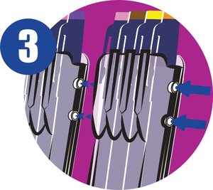 Roller FriXion Point Clicker set2go, 4 farby-6