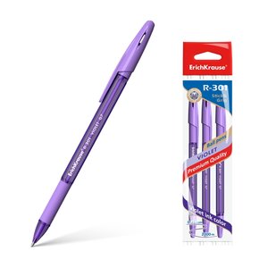 Súprava guličkových pier R-301 Violet Stick&amp;Grip 0.7, 3 ks-1