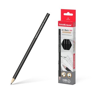 Ceruzka Jet Black 100 HB, šesťhranná-1