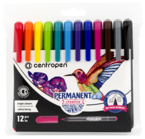 Permanentné popisovače Creative, sada 12 farieb-1