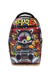 Školský batoh RUKKY ART Raccoon Radio, 20 l-1