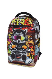 Školský batoh RUKKY ART Raccoon Radio, 20 l-2