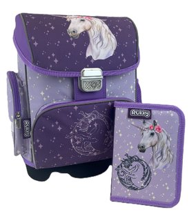 Školský set Jednorožec (aktovka + peračník)-2