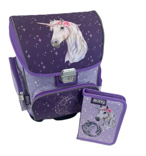 Školský set Jednorožec (aktovka + peračník)-7