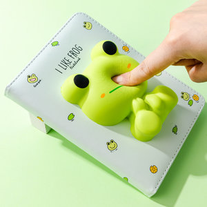SQUISHY zápisník žaba 128 strán-6